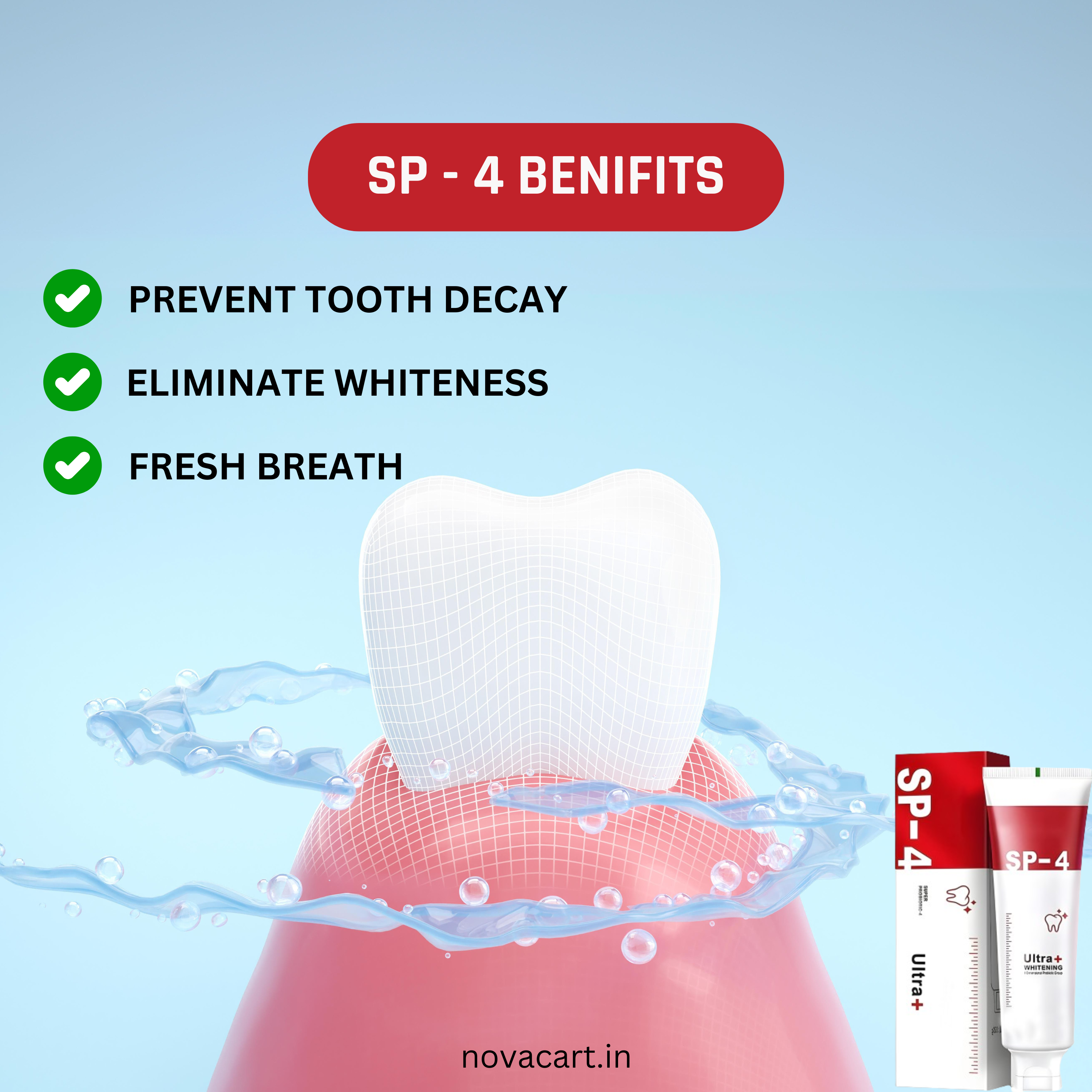 Sp-4 Ultra+ Teeth Whitening Toothpaste - Limited Stock π¨