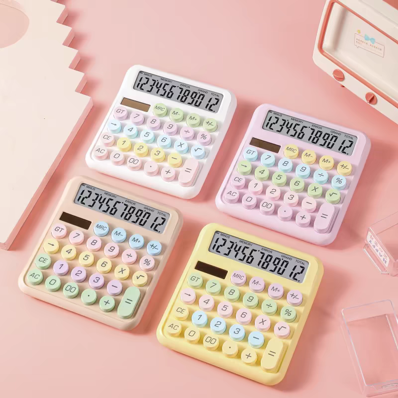 Pastel Aesthetic Calculator Solar / Battery Operated