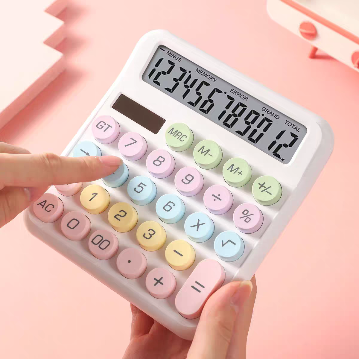 Pastel Aesthetic Calculator Solar / Battery Operated