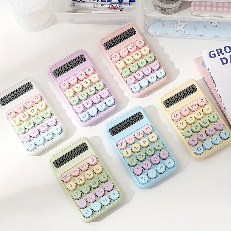 Pastel Aesthetic Calculator Battery Operated ( 1pc )