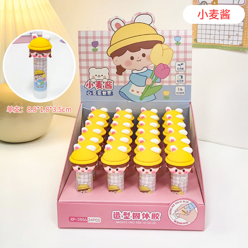 Japanese Girl Kawaii Glue Stick ( 1pc )