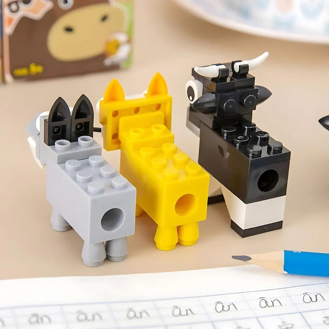 DIY Animals Lego Puzzle Pencil Sharpener ( 1pc )