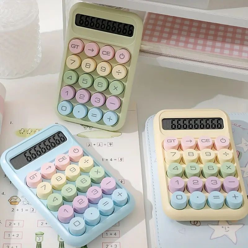 Pastel Aesthetic Calculator Battery Operated ( 1pc )