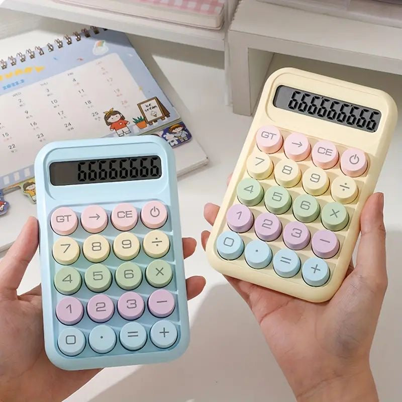 Pastel Aesthetic Calculator Battery Operated ( 1pc )