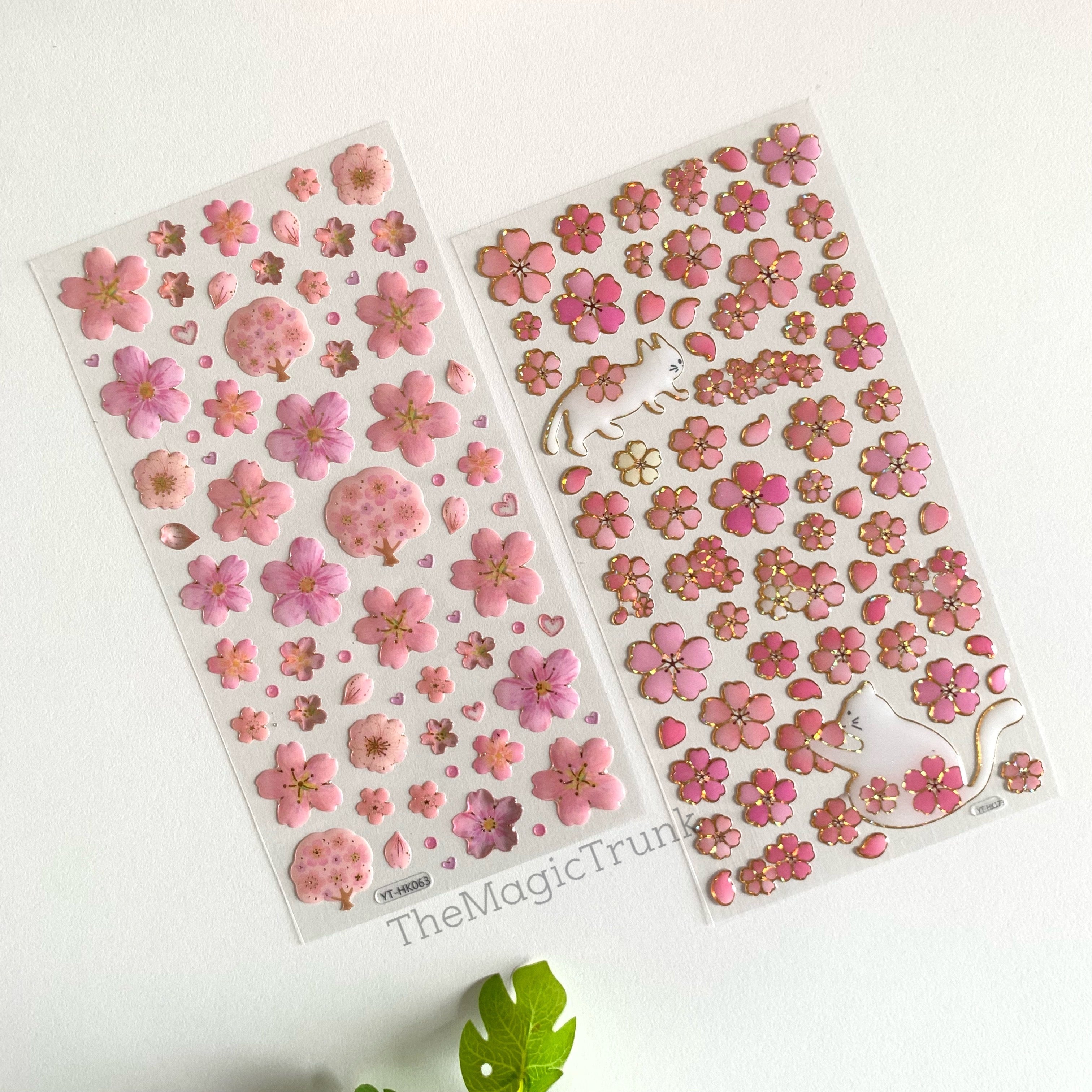 Cherry Blossom Stickers ( 1 Sheet )