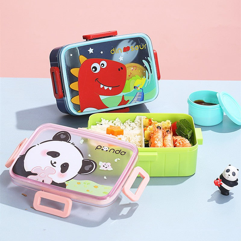 Character Lunch Box With Spoon & Container ( 1pc )