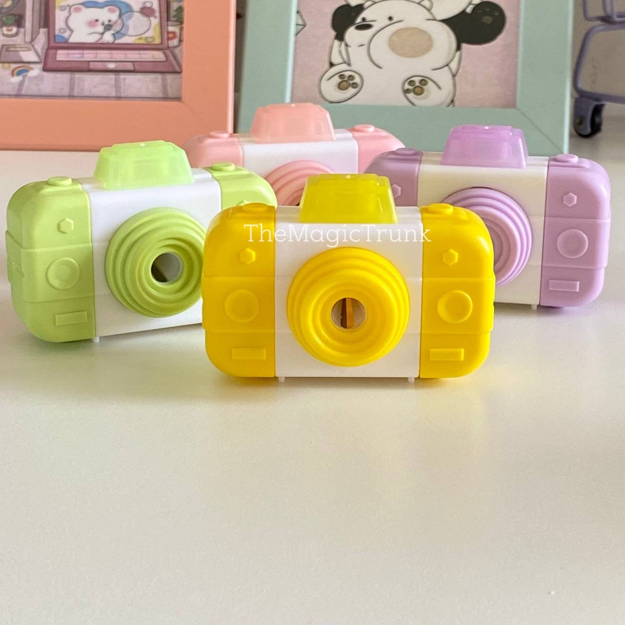 Camera 3 in 1 Eraser Pencil Sharpener Duster (1pc)