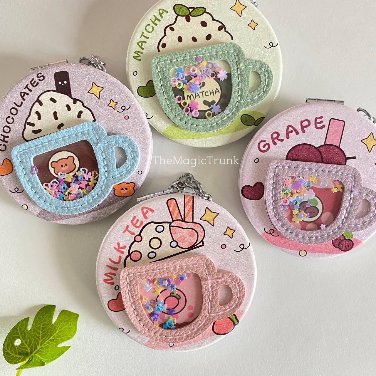 Fruits Tea Confetti Pocket Mirror ( 1pc )