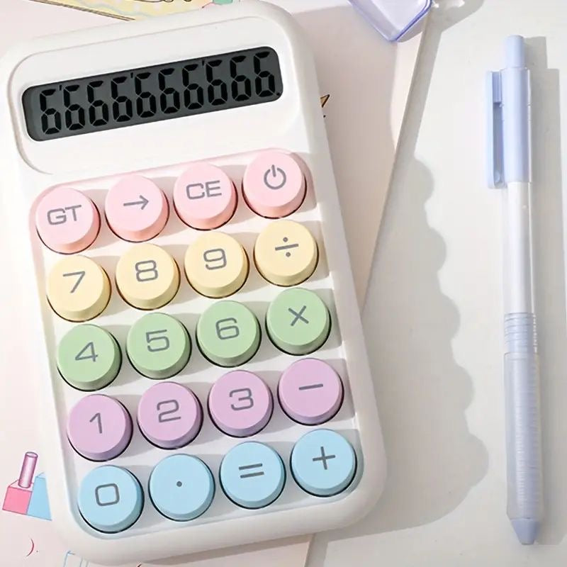 Pastel Aesthetic Calculator Battery Operated ( 1pc )