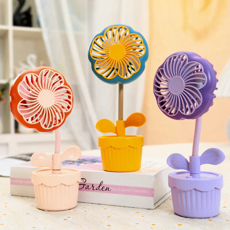 Floral Flexible Dual Speed Hand Fan ( 1pc )