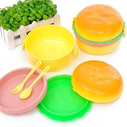 Burger Shape Lunch Box ( 1 pc )