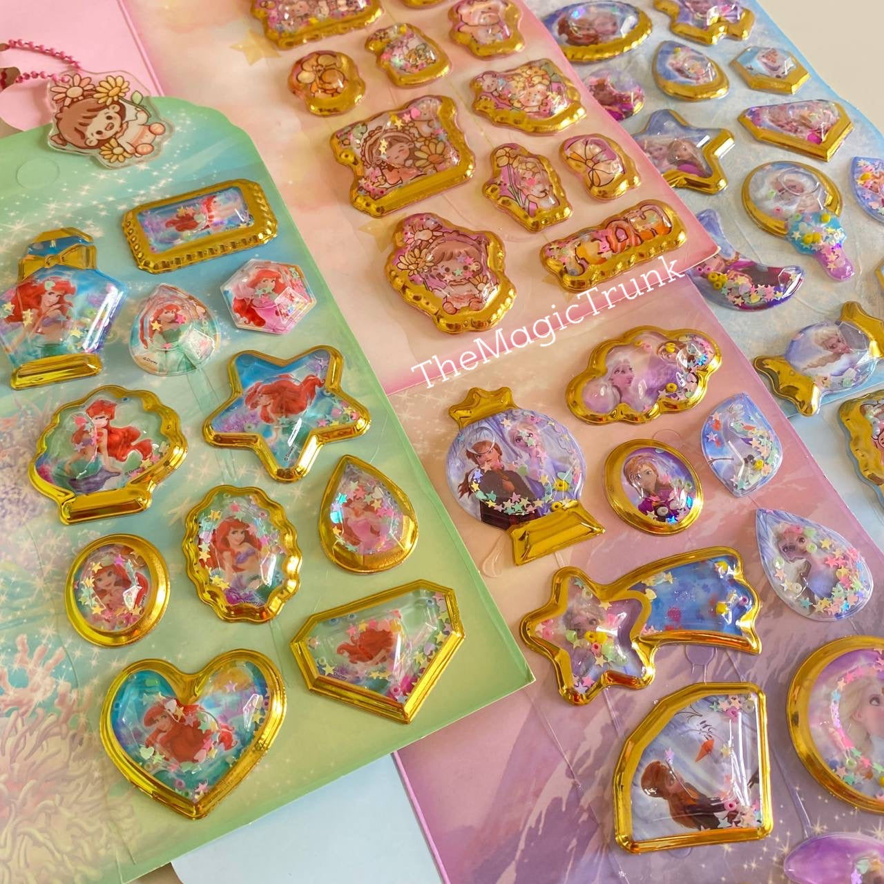 3D Water Shimmer Stickers ( 1 sheet )