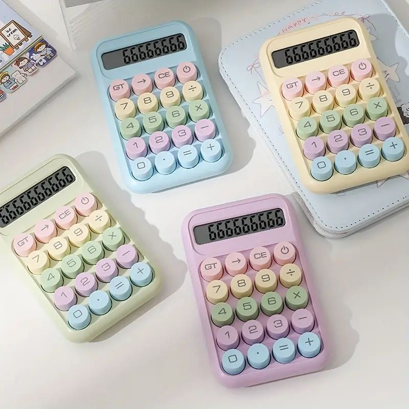 Pastel Aesthetic Calculator Battery Operated ( 1pc )