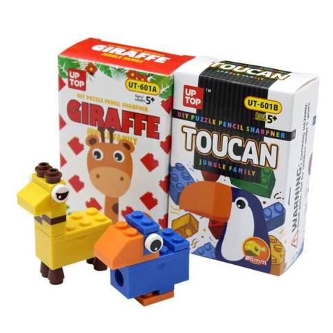 DIY Animal Puzzle Lego Pencil Sharpener (1 pc )