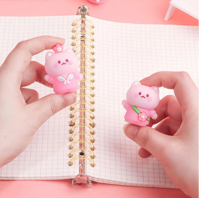 Kawaii Cat Blossom Pencil Sharpener ( 1pc )