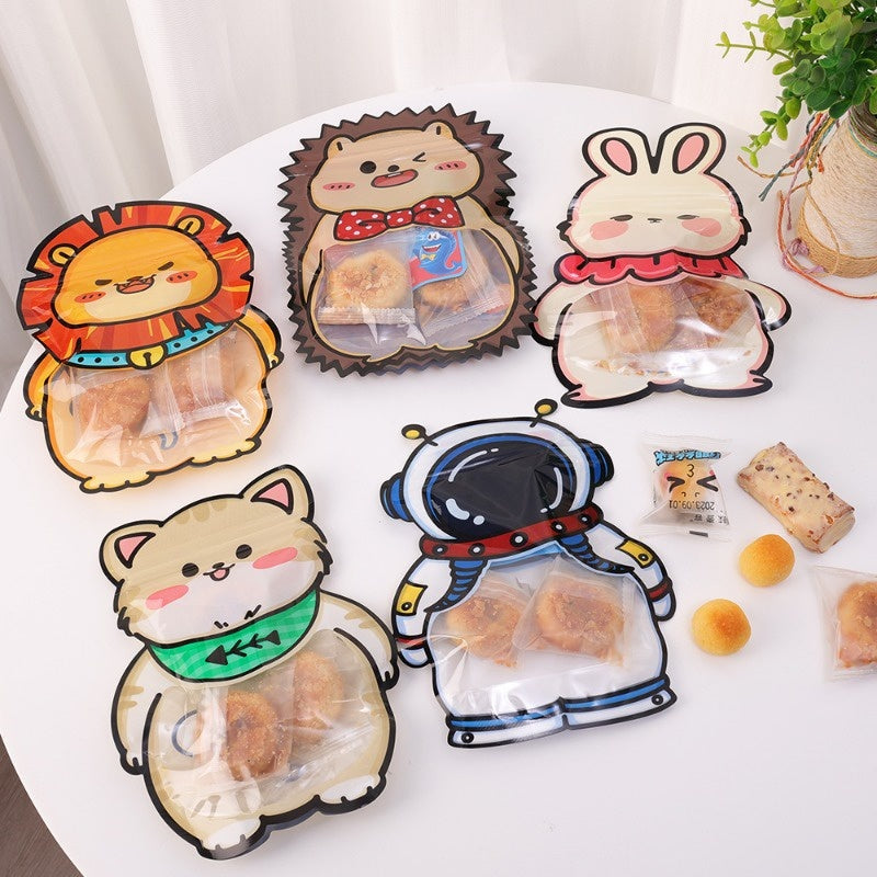 Animal Candy Zip Lock Bags ( 5pcs )