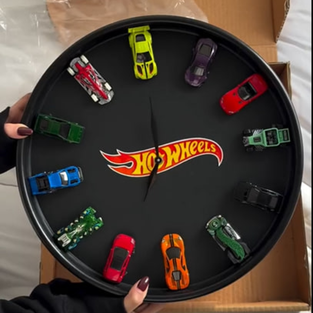 Hot Wheels Clock