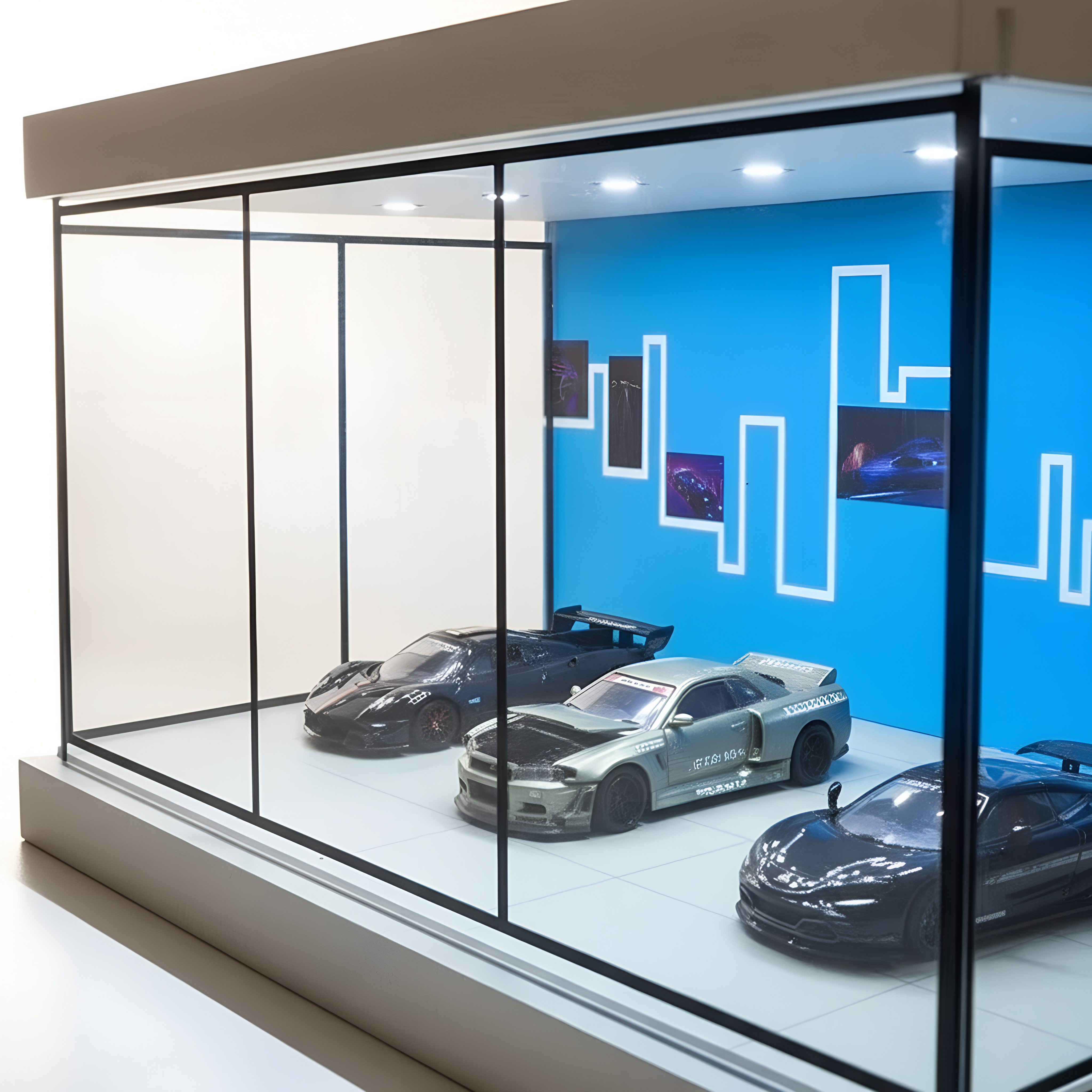 Luxury Miniature Car Showroom