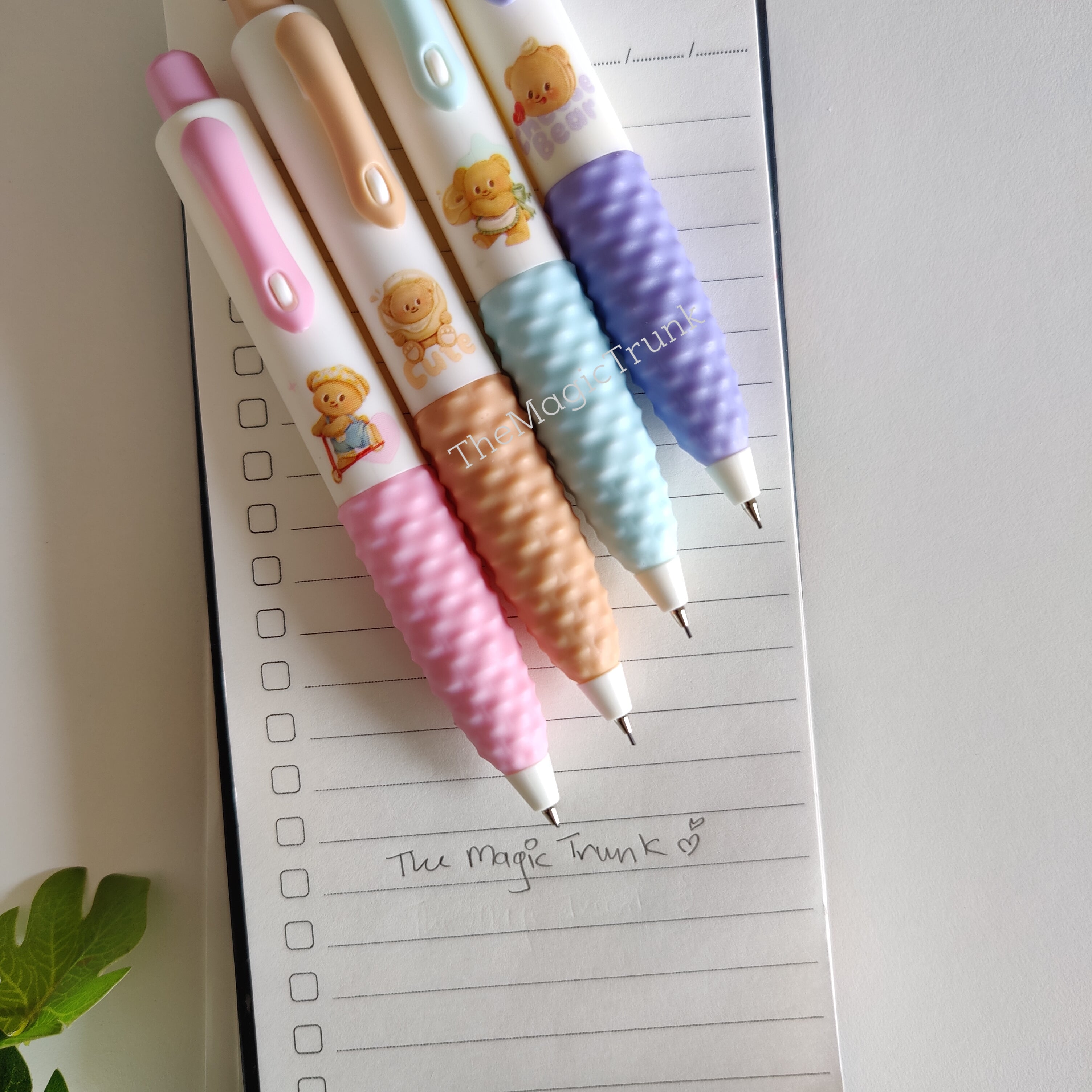 Cute Bear Grip Mechanical Pencil ( 2pcs )