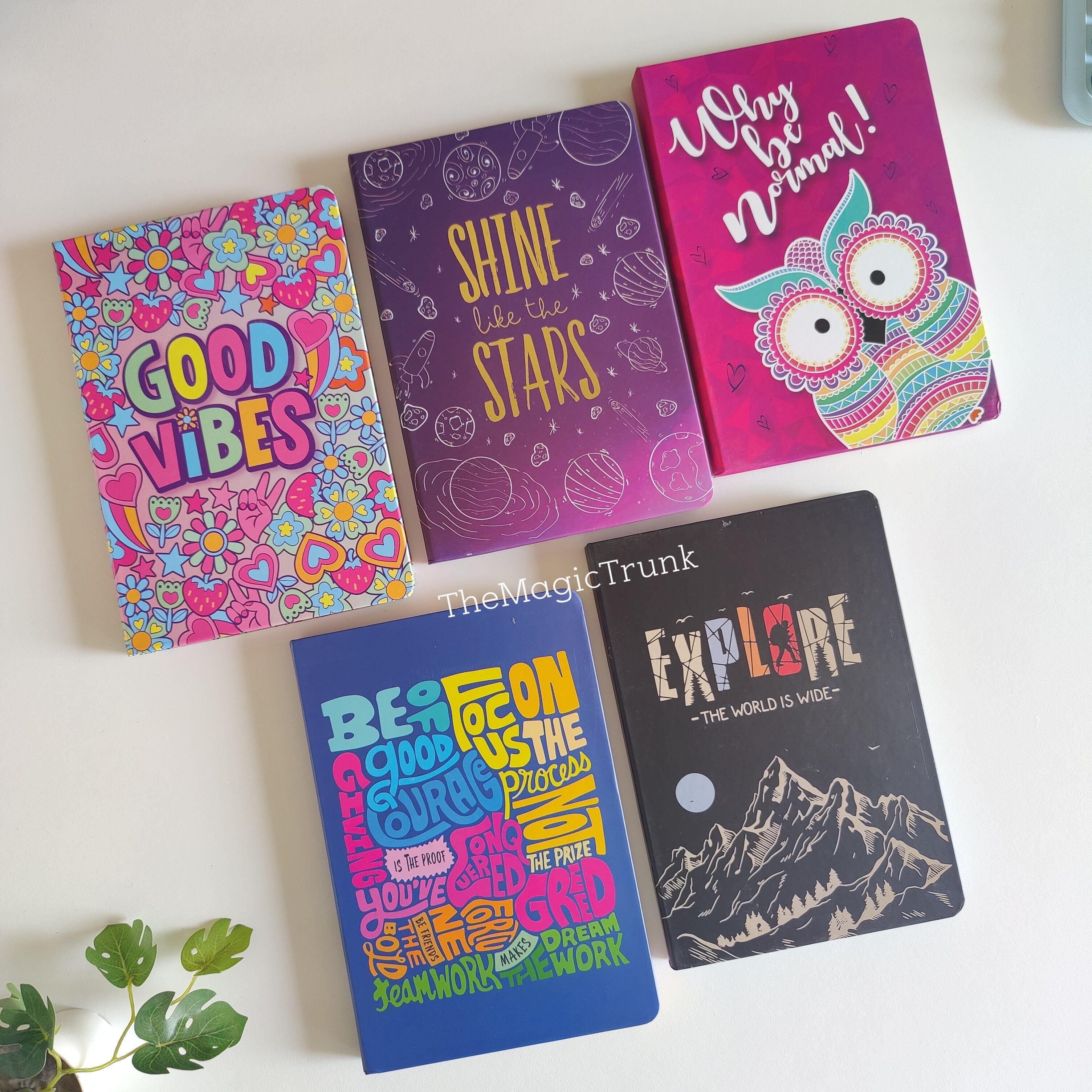 Quoted Motivational Notebook Diary With Bookmark ( 1pc )