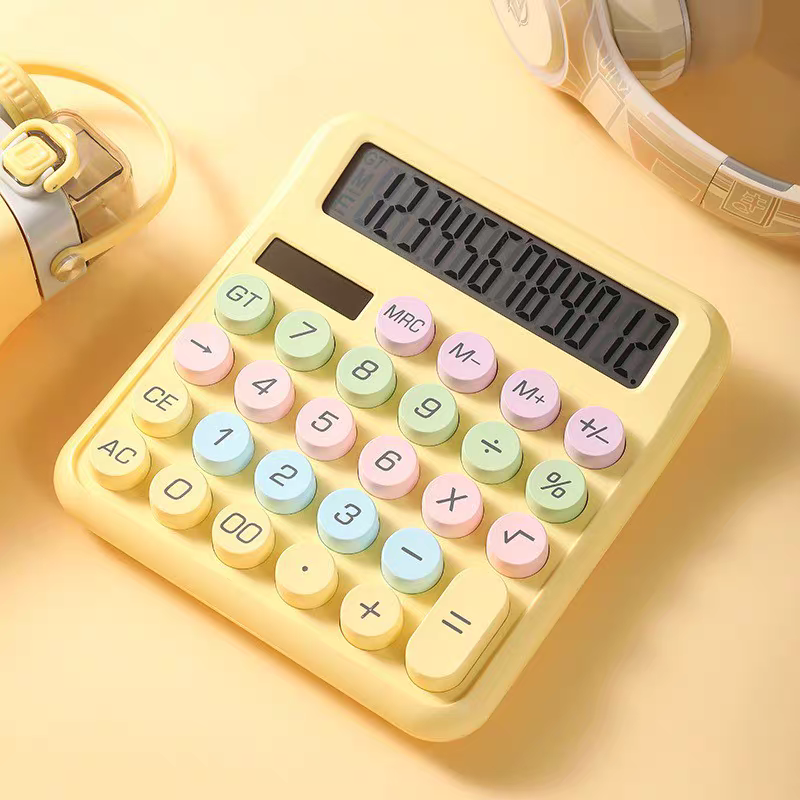 Pastel Aesthetic Calculator Solar / Battery Operated ( 1pc )