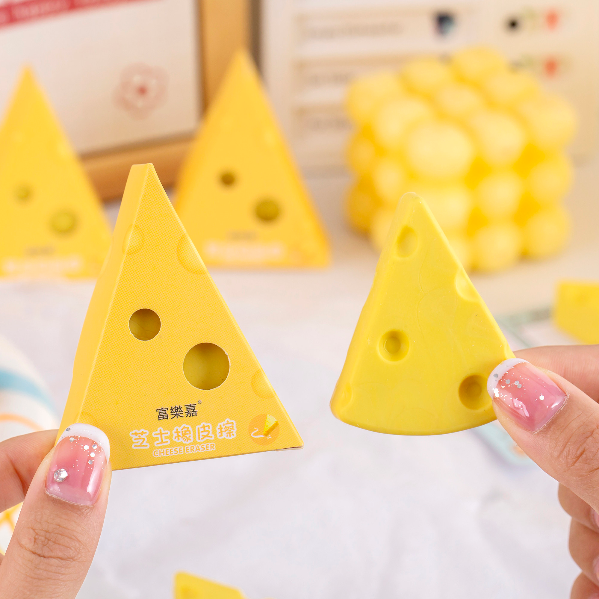 Cheese Block Eraser ( 1pc )