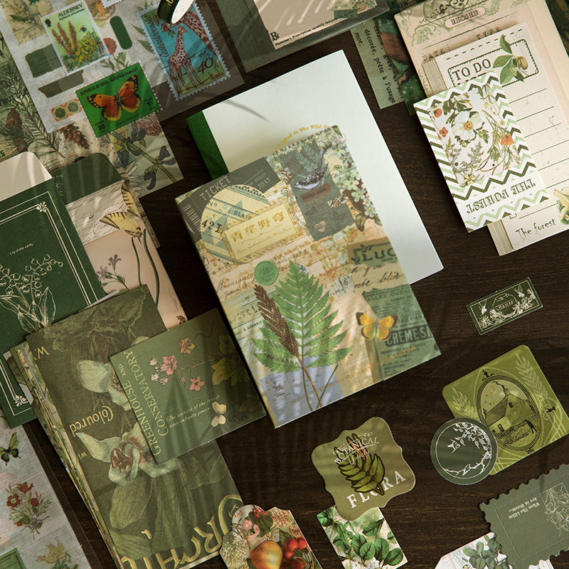 Botanical Vintage Journal Scrapbook Gift Set ( 1 set )