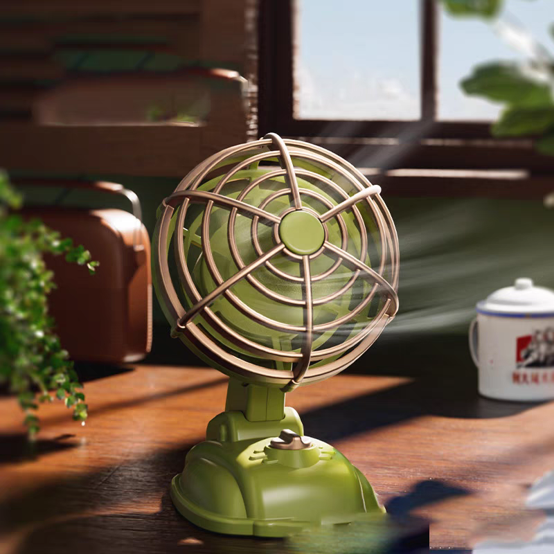 Retro Table Dual Speed Mini Fan ( 1pc )