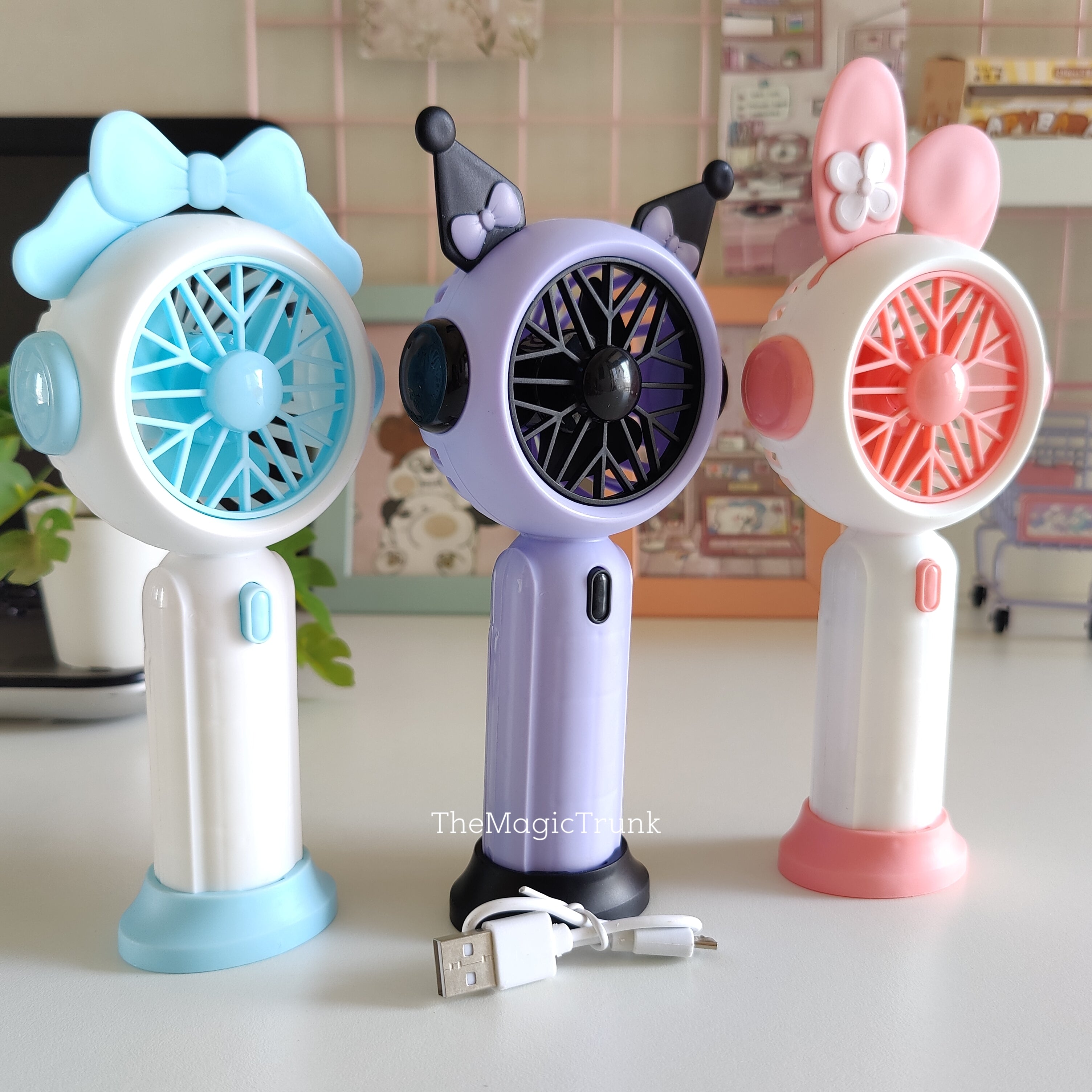 Sanrio Three Speed Fan Rechargeable ( 1pc )